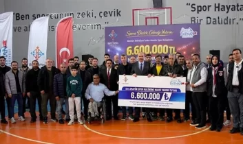 Spor kulüplerine 6,6 milyon liralık destek