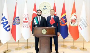 İçişleri Bakanı Yerlikaya, Suriyeli Mevkidaşı Hattab ile bir araya geldi