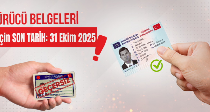 Eski Tip Sürücü Belgelerinin Yenilenmesi İçin Son Tarih