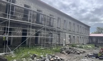 Susuz Hükümet Konağı restorasyonu tüm hızıyla sürüyor