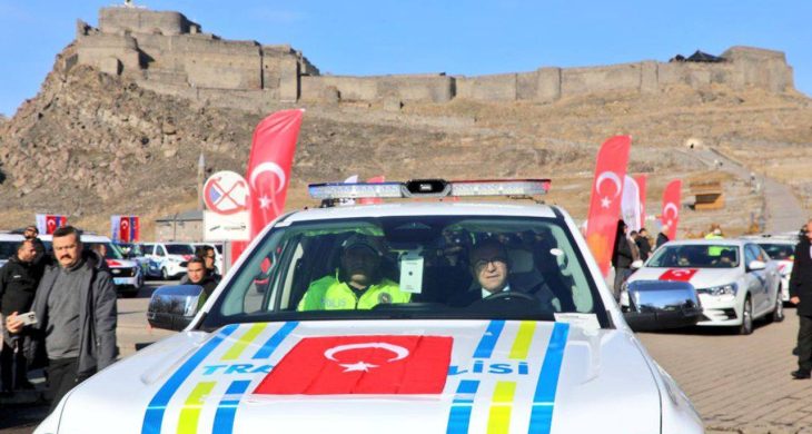 60 yeni hizmet aracı kolluk kuvvetlerinin hizmetine sunuldu