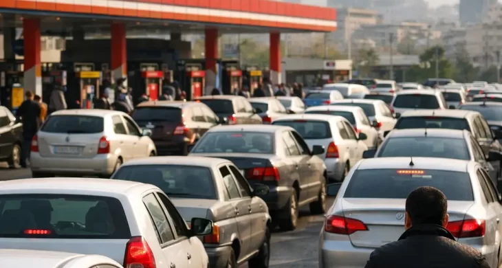 Tahran’da yakıt istasyonlarında kuyruklar oluştu