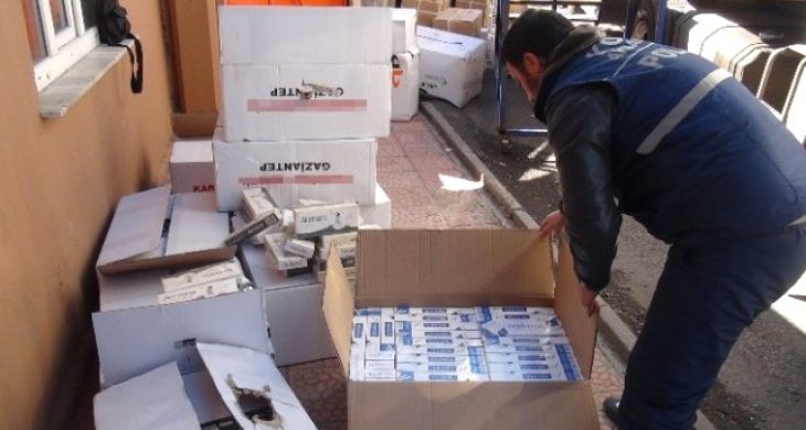Tekstil Eşyaları Arasında Kaçak Sigara Sevkiyatı