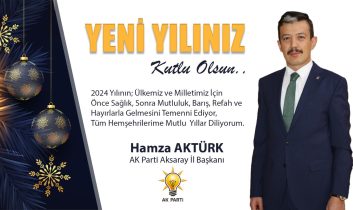 Başkan Aktürk’ten Yeni Yıl Mesajı