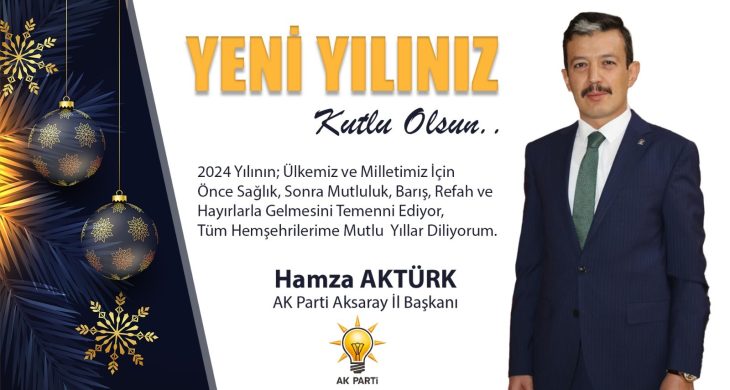 Başkan Aktürk’ten Yeni Yıl Mesajı