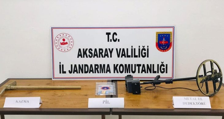Sarıyahşi İlçesinde Kaçak kazı yaparlarken yakalandılar