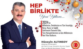 Milletvekili Altınsoy’dan Yeni Yıl Mesajı