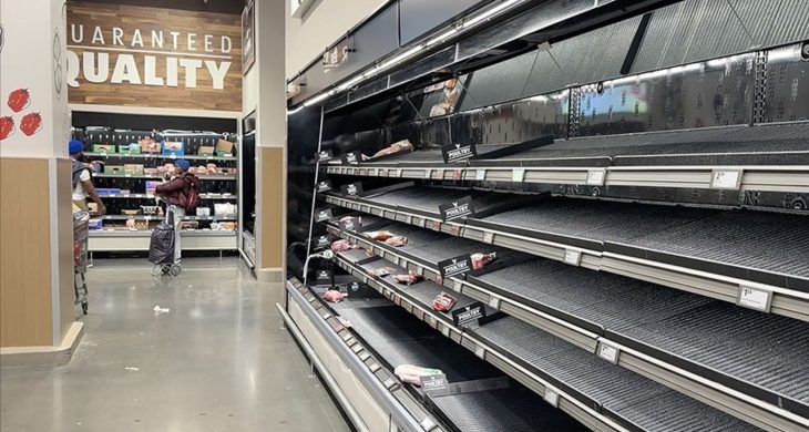 Kutup soğuğu alarmı verilen ABD’de marketlerde raflar boşaldı