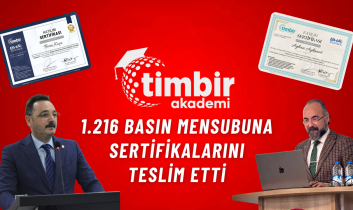 TİMBİR Akademi, bin 216 basın mensubuna sertifikalarını teslim etti