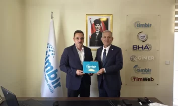 TİMBİR Genel Başkanı Basa’ya Türkiye Gazeteciler Federasyonu Genel Başkanı Karaca’dan ziyaret
