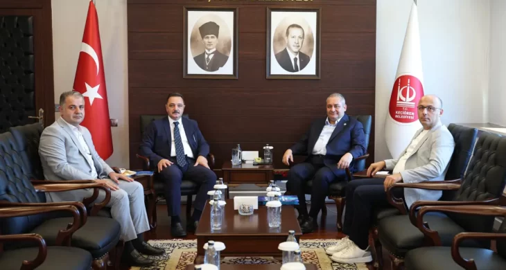 TİMBİR heyetinden Keçiören Belediye Başkanı Mesut Özarslan’a ziyaret
