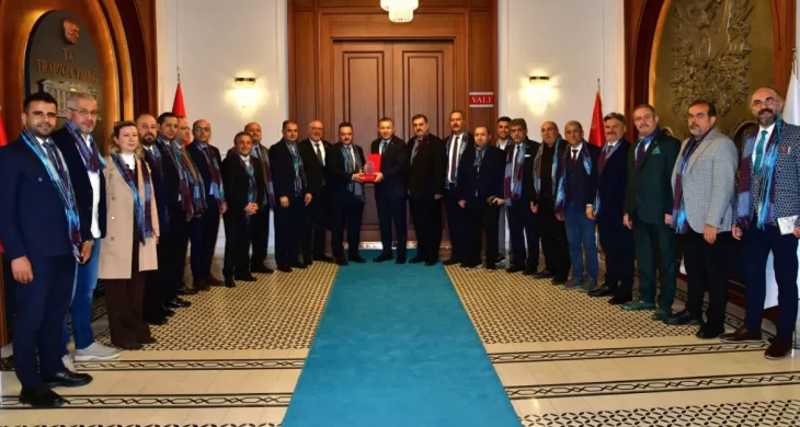 TİMBİR heyetinden Trabzon Valisi Tahir Şahin’e ziyaret