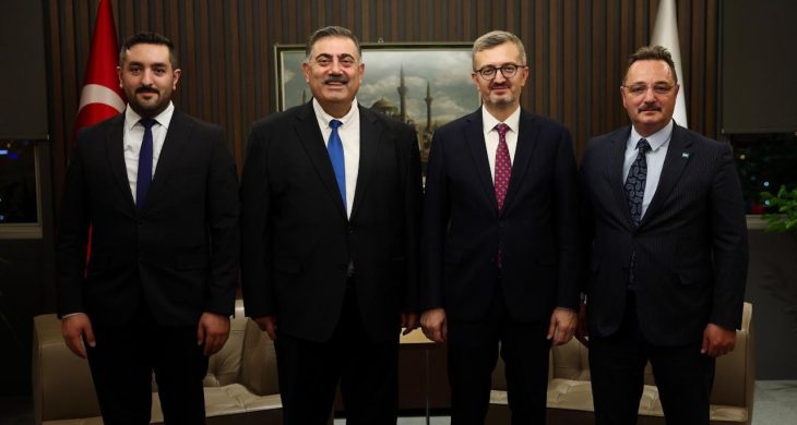 TİMBİR heyetinden İletişim Başkanı Burhanettin Duran’a ziyaret