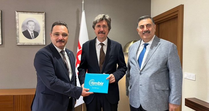 TİMBİR’den TRT Yönetim Kurulu Başkanı Prof. Dr. Ferudun Yılmaz’a ziyaret