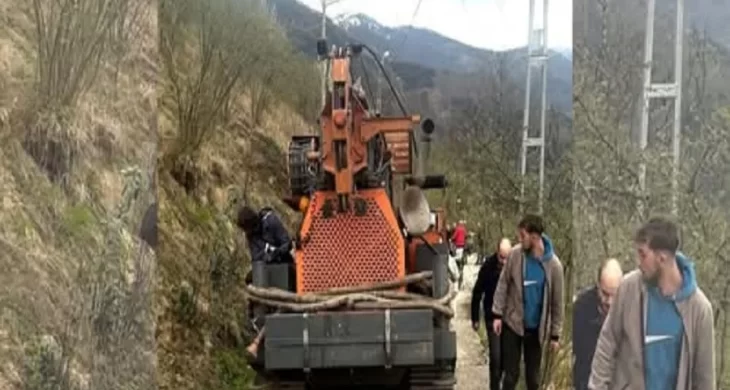 Tirebolu maden firmasına geçit vermedi