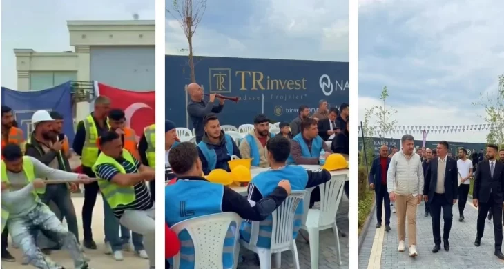 TRinvest şantiyesinde 1 Mayıs etkinliği düzenlendi