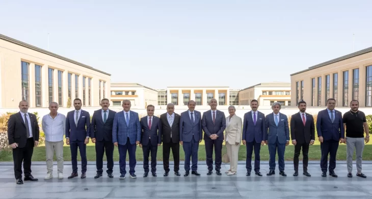 TSTK heyeti, KKTC Cumhurbaşkanı Ersin Tatar’ı ziyaret etti