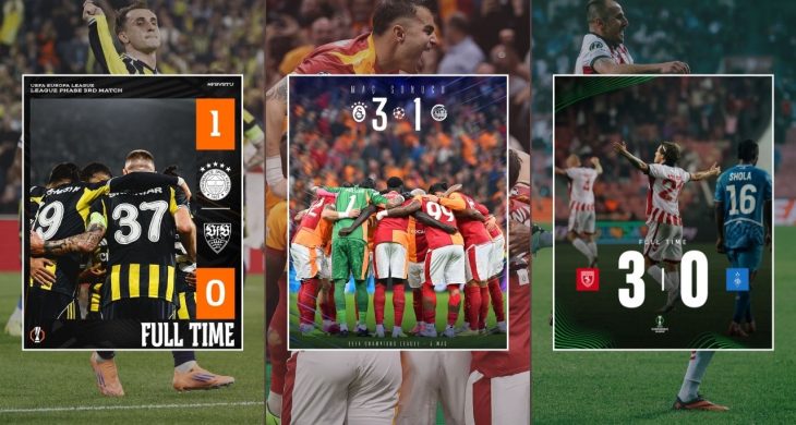 Türk futbolu Avrupa’da fırtına gibi esiyor: Son 6 maçta 6 galibiyet!