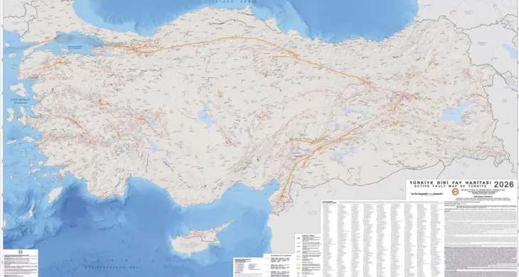 Türkiye’nin aktif fay hatları en güncel verilerle yenilendi