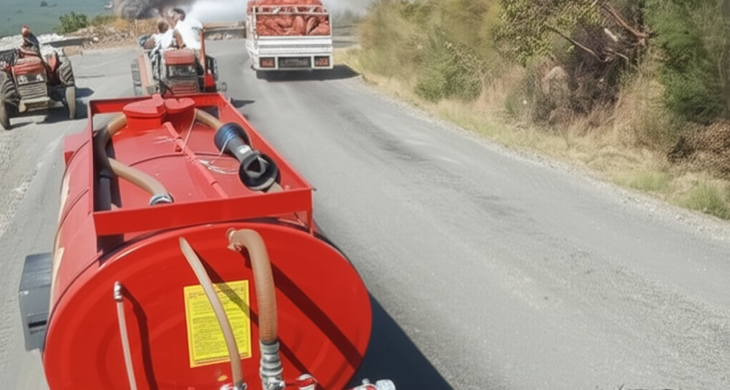 Bursa halkı yangına canı pahasına mücadele ediyor