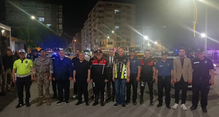Vali Hatipoğlu ve Emniyet Müdürü Karan denetimleri yerinde takip etti