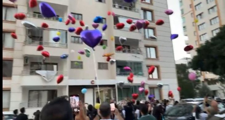 Lösemiyi yenen 14 yaşındaki Efrin’e Diyarbakır’dan balonlarla destek