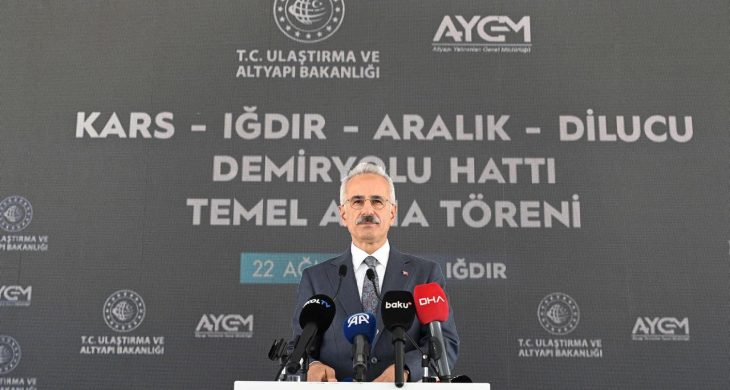 Kars-Iğdır-Aralık-Dilucu Demiryolu Hattının temeli atıldı!