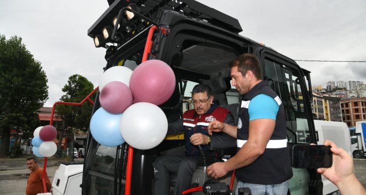 Trabzon TİSKİ 19 iş makinesini araç filosuna kattı