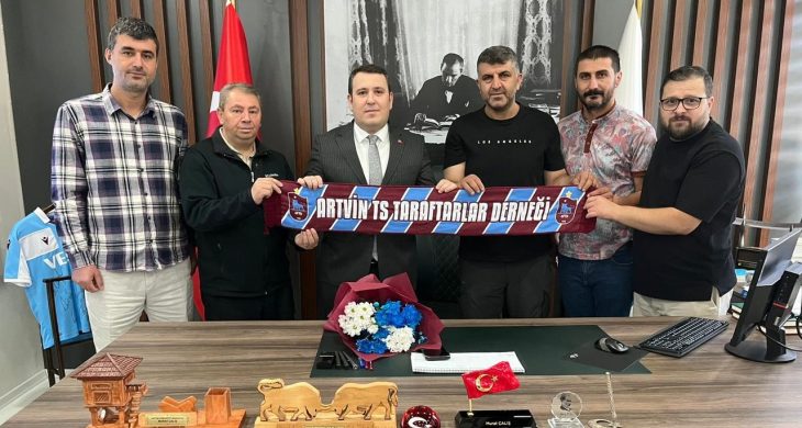 Artvin Trabzonspor taraftar derneğinden Artvin Cumhuriyet Başsavcısına ziyaret
