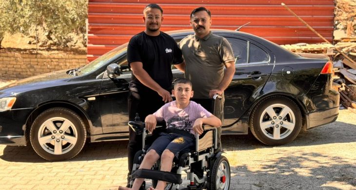 Engelli sandalyesine kavuşan Hüseyin: Ben de Mustafa Şahin amcam gibi Polis olacağım