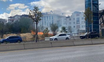 Ankara’da boş arazide yangın çıktı