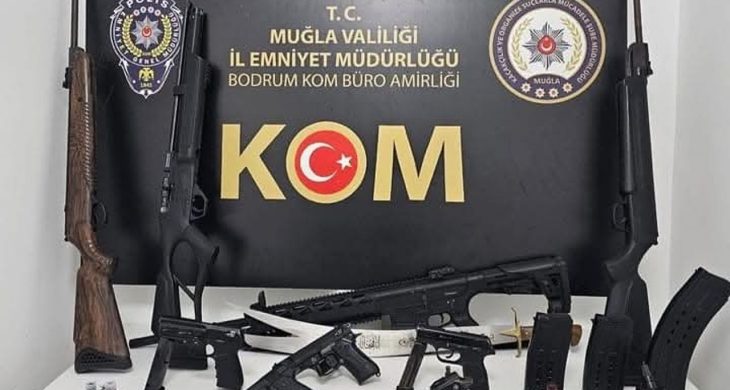 Muğla’da ruhsatsız silah operasyonu: 4 tutuklama