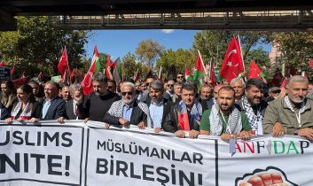 Ankara’da Gazze kararlılık yürüyüşü başladı