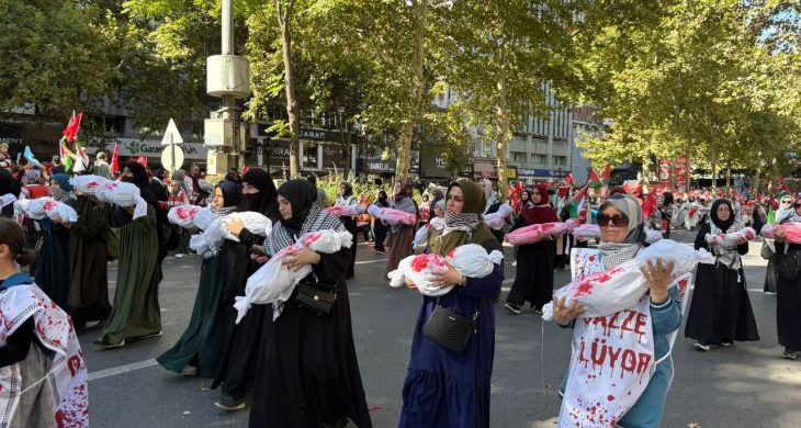 Ankara’da Gazze Kararlılık Yürüyüşü: Yüzbinler Filistin için tek yürek oldu