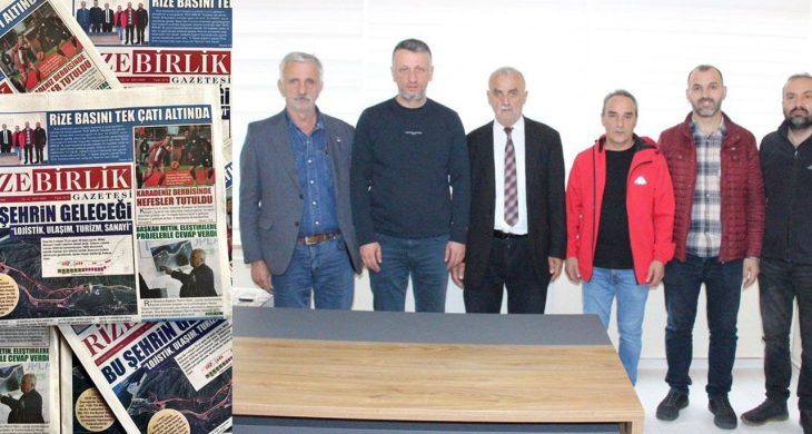 Rize’de yazılı basın tek çatıda birleşti