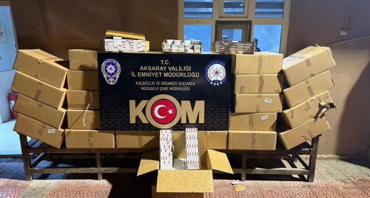 Aksaray’da kaçakçılık operasyonu: 5 Milyon lira değerinde kaçak ürün ele geçirildi
