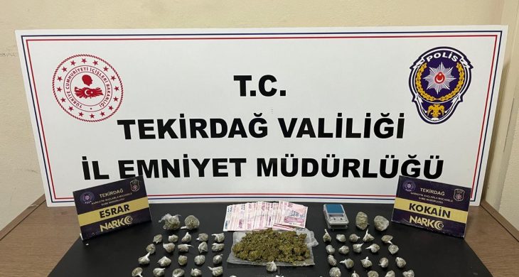 Tekirdağ’da zehir tacirlerine darbe
