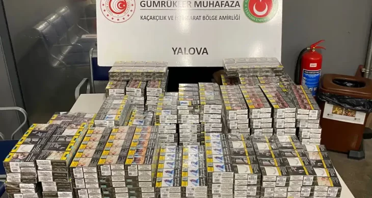 Yalova’da gümrükte kaçak sigara alarmı