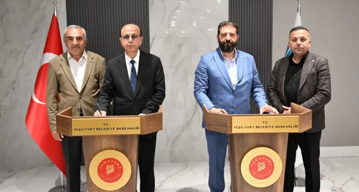 Yeşilyurt’ta iki mahalleye taziye evi: Protokol imzalandı
