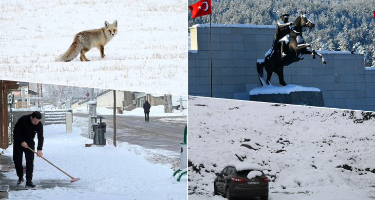 Yurdun bazı kesimlerinde kar etkili oldu