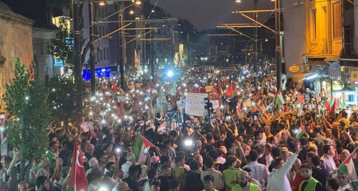 Yüz binler İstanbul’da Gazze için yürüdü