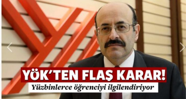 YÖK’den yeni karar