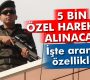 Özel harekat polisliği için 5 bin öğrenci alınacak